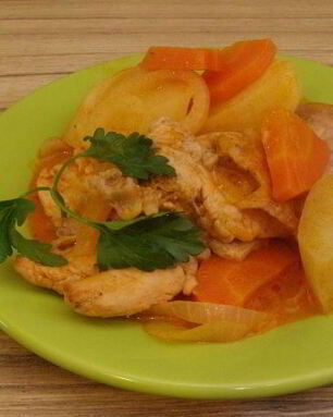 Жаркое из кролика с картошкой