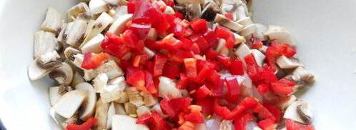 жаркое из курицы и грибов праздничный кулич. Шаг 3