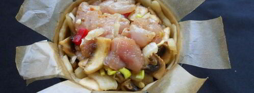 жаркое из курицы и грибов праздничный кулич. Шаг 6