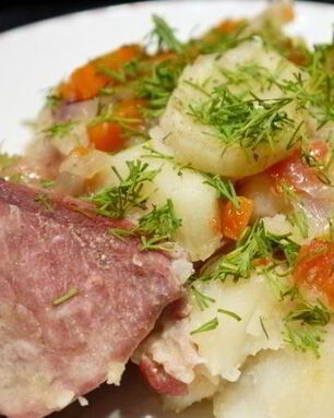 Жаркое из свинины с картофелем