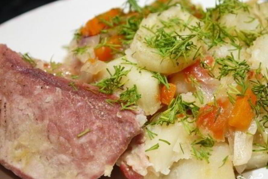Рецепт жаркого из свинины с картофелем