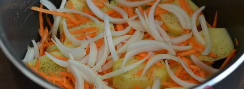 жаркое с курицей в мультиварке. Шаг 4