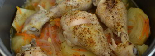 жаркое с курицей в мультиварке. Шаг 6