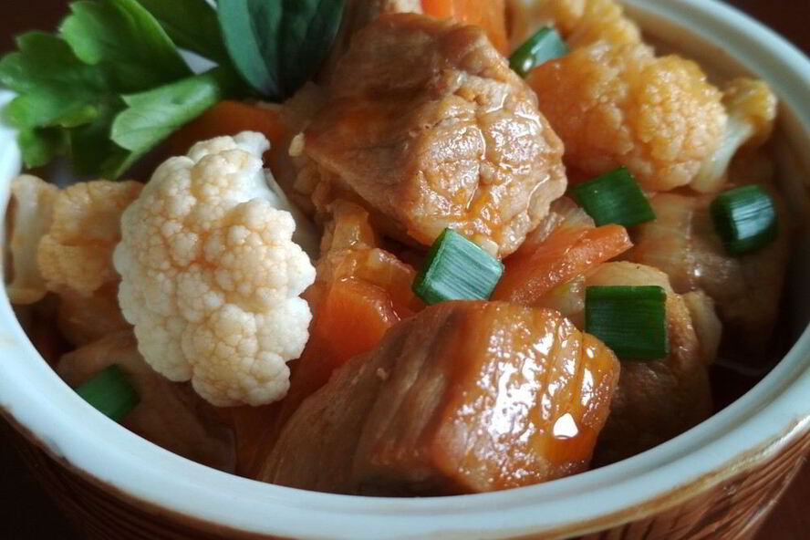 Рецепт жаркого с цветной капустой