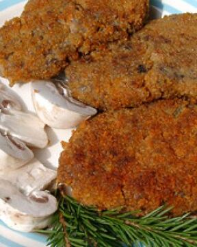 Грибные зразы в панировке