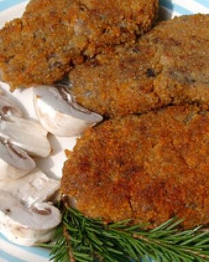 Грибные зразы в панировке