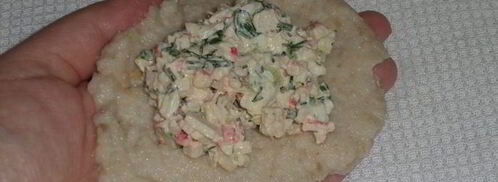 рыбные зразы с крабовым мясом. Шаг 9