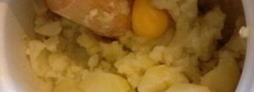 зразы картофельные с мясом в духовке. Шаг 3