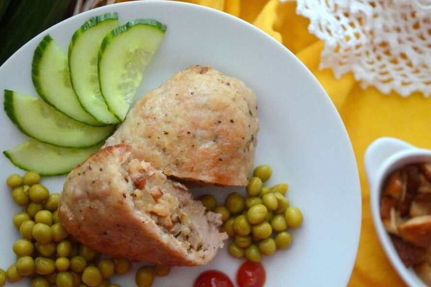 Рецепт зраз с гречневой кашей и грибами