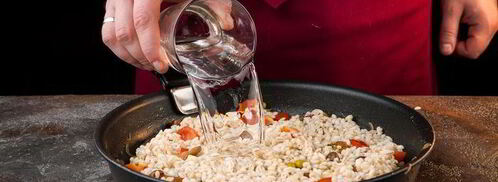 ароматная каша с лесными грибами. Шаг 6