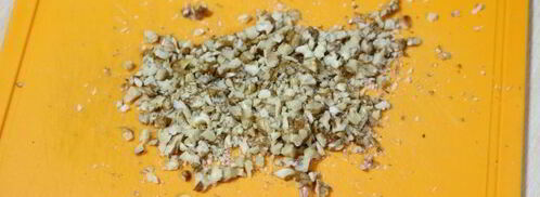 геркулесовая каша с бананом и орехами. Шаг 7