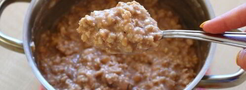 геркулесовая каша с бананом и орехами. Шаг 10