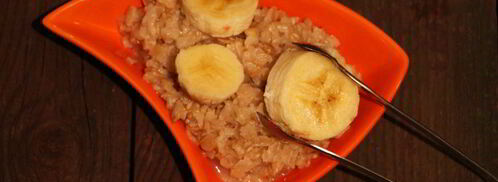 геркулесовая каша с бананом и вишней. Шаг 6