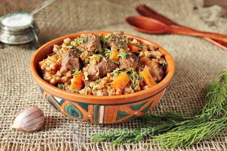 Рецепт гречки с говядиной в мультиварке