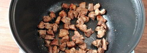 гречка с говядиной в мультиварке. Шаг 6