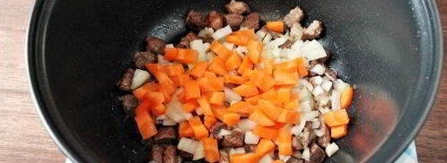 гречка с говядиной в мультиварке. Шаг 7