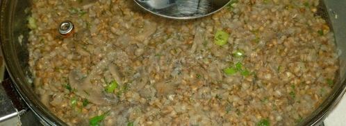 гречка с грибами и луком. Шаг 14