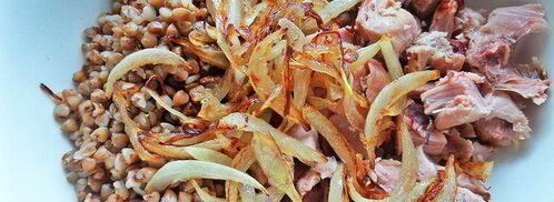 гречка с курочкой под сыром. Шаг 7