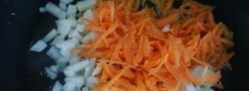 гречка с овощами и чесноком. Шаг 4