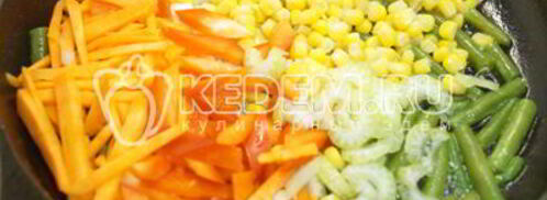 гречка с овощами и фасолью. Шаг 5