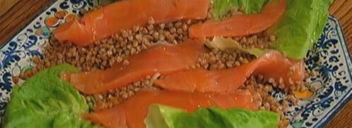 гречка с семгой и маринованным луком. Шаг 5