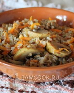 Гречка с шампиньонами