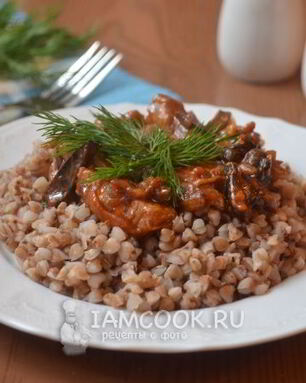 Гречка в томатно-горчичном соусе