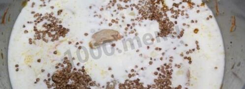 гречневая каша с курицей в мультиварке. Шаг 8