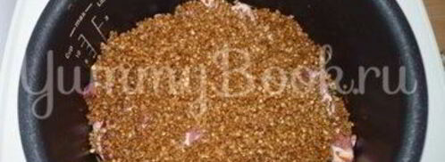 гречневая каша со свиными ребрышками из мультиварки. Шаг 6