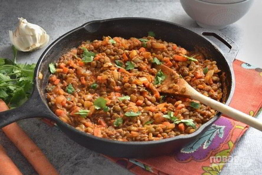 Рецепт каши чечевица