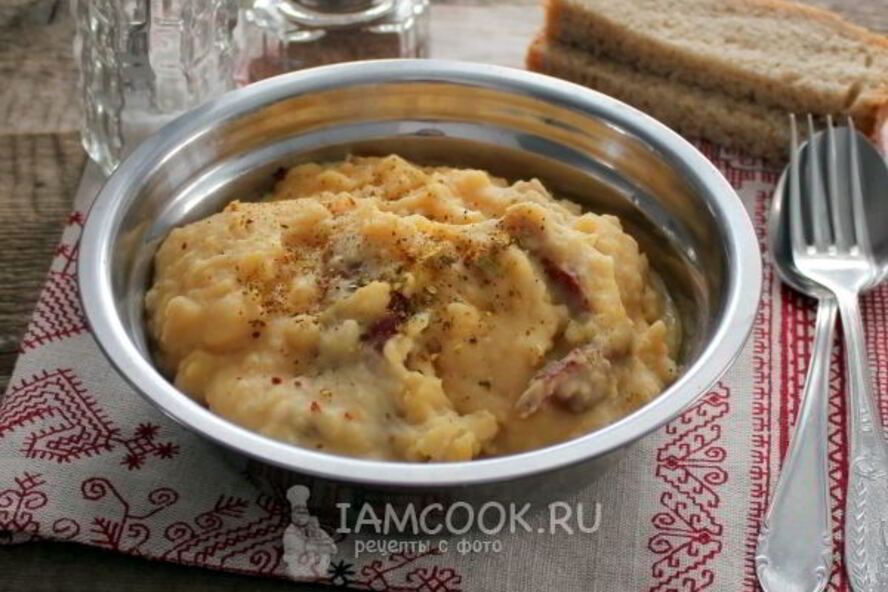 Рецепт каши гороховой с копченостями