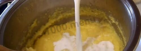 каша из кукурузной крупы на молоке. Шаг 4