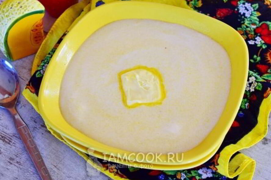 Рецепт кукурузной каши на молоке для детей