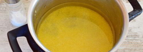 кукурузная каша на молоке для детей. Шаг 6