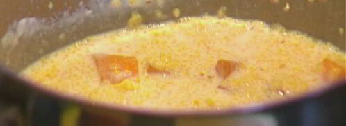 кукурузная каша с тыквой и грецкими орехами. Шаг 7