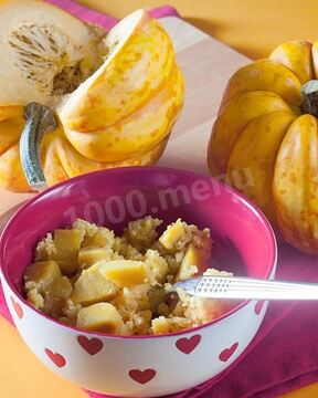 Кукурузная каша с тыквой на воде