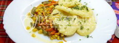 кукурузная полента с овощами. Шаг 10