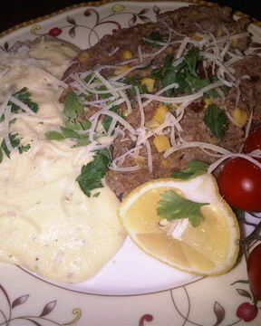 Митлоф по-мексикански и полента с сыром Горгонзола