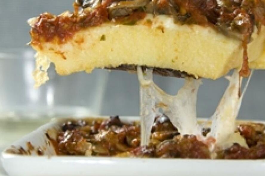 Рецепт поленты с грибами и шафраном