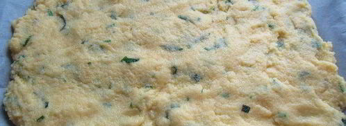 полента с грибами, свежими травами и пармезаном. Шаг 4