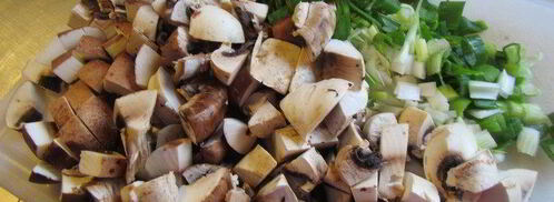 полента с грибами, свежими травами и пармезаном. Шаг 5