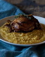 Полента с курицей