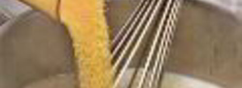 полента с сыром, песто и нутом. Шаг 4