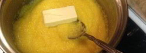 полента с вялеными помидорами в беконе. Шаг 4