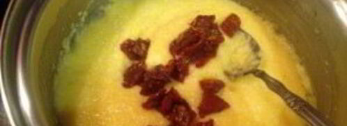 полента с вялеными помидорами в беконе. Шаг 5