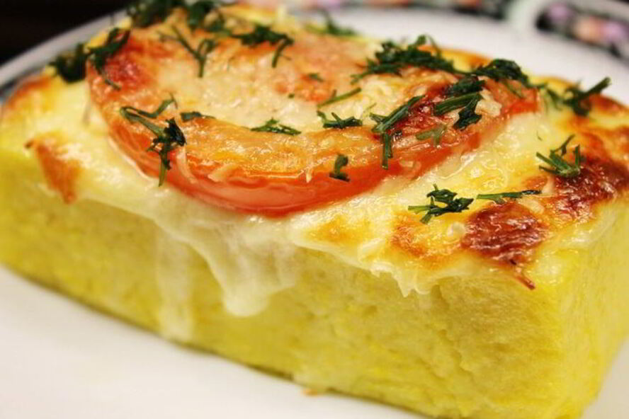 Рецепт запеченной поленты под пармезаном