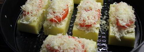 запеченная полента под пармезаном. Шаг 6