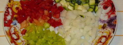 запеченная полента с овощами. Шаг 3