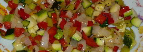 запеченная полента с овощами. Шаг 4