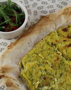 Запеченная зеленая полента